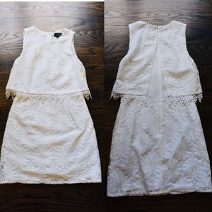 White TopShop lace dress